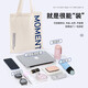 Baicaoyuan Canvas Bag Canvas Bag Handbag Shopping Bag Cloth Bag Handbag Environmentally Friendly Bag Storage Bag Letter M