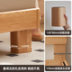 
Original solid wood bed Oak Nordic simple master bedroom large double bed 1.5x2m low body bed + mattress 20cm-L701G