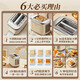 Bear Toaster Toaster Toaster Fully Automatic Household Small Toaster Stainless Steel 2-Slice Light Sandwich Breakfast Artifact Beige DSL-C02M6
