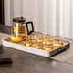 Porcelain brand tea set transparent elegant cup tea water separation glass teapot high temperature resistant office tea tea set