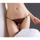 Jiumu Yadai sexy and interesting underwear women's underwear hot and passionate transparent hairy open panties straight into thong NTJ0068 open section L