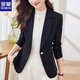 ROMON Western Style Suit Jacket Women's 2025 New Spring and Autumn Temperament Top Slim Fit Casual Small Suit Brown Spring and Summer Single Layer L Reference Recommendation 120-130 Jin Jin equals 0.5 kg
