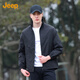 JEEP Jeep Men's Jacket Fashion Trend Versatile Stand Collar Outdoor Casual Sports Jacket Men Black L
