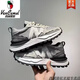 Región occidental Camel Shoes Men's 2025 NUEVA FOAVE Casual Sports Forrest Forrest Gump Shoes Aumento de zapatos Retro Dad Fashion y versátiles deportivos Versátiles Black 9903-Camel Sitio web oficial de marca oficial 39