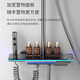 Jomoo all-copper shower set home bathroom supercharged gun gray bathroom bathroom bath shower shower water-coated gray four-speed digital display + atmosphere light + giant ceiling spray