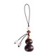 Beiyipin [peut être ouvert] Phone de téléphone mobile Chaîne de pendentif Gourd Gourd rouge Collier en bois de santal polyvalent Ébène Pendard Chaîne de pull long pendentif