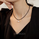 Yage Black Versatile Natural Black Spinal Clavicle Chain Pearl Pendant Necklace Women's Non-Fading High-Level Necklace 38+5 Swarovski Pearl Pendant Necklace Add to Favorites
