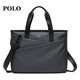 POLO business briefcase men's expandable handbag 14/15.6 inch computer bag shoulder bag gift for boyfriend