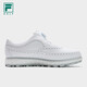 FILA Official Men's Shoes NOBLE Soft Spike Golf Shoes Premium Comprehensive Training Shoes Sports Shoes FILA White-WT 43