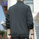 ROMON jacket men's casual business jacket men's autumn and winter versatile men's tops dark gray 2XL
