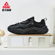 匹克小胖鞋冬季新款休闲鞋男鞋透气潮流复古增高厚底老爹鞋女运动鞋子 【男款夏季】全黑 43
