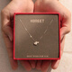 Kechu 999 sterling silver necklace for women 2025 new pure silver light luxury niche high-end silver jewelry clavicle chain for girlfriend