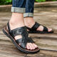 Neue Sommersandalen für Männer im Freien, Strandschuhe im Outdoor, Anti-Rutsch-Weiche Sohle Outdoor-Sandalen wasserdichte Freizeitschuhe, braune OU689 verbessertes Modell 42 [nur eine Größe kleiner]