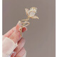 Li Shen's elegant cat's eye tulip brooch for women's high-end suit coat, simple accessories cat's eye tulip brooch