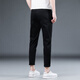 Li Dans Frühling ist nicht einfach, um schwarze neun-Punkte-Jeans-Männer schlanker koreanischer Stil trendy, schlanke 9-Punkte-Hose Black Grey-1048 Neun-Punkte 31 zu verblassen