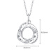 Chao Acer Platinum PT950 Platinum Necklace Women's Möbius Ring CNC Birthday Gift Price Approximately 3.55g