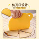 Beige noodle knife, scraper, noodle scraper, baking tool, food-grade handmade dough knife, kneading mat, scraper, household hand-rolled dough, 1 pack, elephant noodle knife