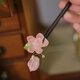 Antique handmade lotus hairpin with tassels, two sizes, two-piece set, high-end hairpin, Hanfu hairpin, lotus hairpin pink