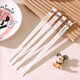 Disney Vertical Grain Ceramic Chopsticks Mickey Donald Duck Children's Home High-end Antibacterial, Mildew and Anti-Slip Vertical Grain Minnie Chopsticks 1 Pair