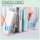 Huajie transparent telescopic book stand five-column storage rack student desktop book shelf book baffle file storage artifact desk stand thickened large capacity five-column data storage rack office supplies transparent retractable/five columns [regular large capacity] NO719