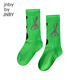 Jnby by JNBY Jiangnan Buyi children's socks mid-tube socks fun spring boys and girls 6P2N13170 347/green colorful mixed color 1 pair 10 years old-13 years old