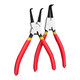 Jingxi Selection circlip pliers internal and external use small set multi-functional retaining ring pointed nose outward curved expansion pliers 7-inch external use straight mouth