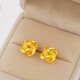 Laohuang Xiangyang’s mother recommends the gold store model 999 pure gold Ruyi knot earrings gold 5G retro Chinese knot earrings 24K
