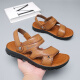 
Warrior sandals men's shoes outdoor beach shoes wear-resistant two-wear sports sandals WSL (WZ)-1390 yellow brown 40