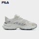 Zapatos de hombres oficiales de Fila, zapatos de padre de hierba de helecho, zapatos deportivos, zapatos de estilo nuevo de verano 2025, zapatos casuales de suela gruesa, antiguo blanco/verde arroz-AS 42