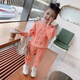 G.DUCKKIDS Little Yellow Duck Spring and Autumn New Girls 2025 Casual Children's Baby Fashionable and Fashionable Children's Sweatshirt Set Two-piece Set Gray 1105%24 Thin Model 130 Suggestions [115-125cm]