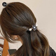 SO SOUL ponytail clip headwear half-tied hair clip small hair volume small hair clip female back of the head one-word clip spring clip horizontal clip black