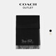 COACH Valentine's Day Outlet Men's and Women's Carriage Pattern Reversible Large Size Long Scarf Gift Black