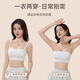 Langsha strapless underwear for women, anti-slip, push-up, small breasts, large-wrap tube top bra, invisible and anti-exposure, skin color 36ABC