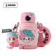 Beddybear New Circle Kettle Temperatura inteligente Muestra para niños Termos Copa Baby Kindergarten Escuela Primaria Estudiante de paja Copa de agua 13077 Coser 1 Precio