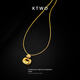 Liangxue Chinese style New Year lucky bag small gold carp necklace for women new Chinese style k gold niche traditional design fashion clavicle chain k gold lucky bag necklace