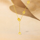 Saturday Fu 5G Craftsmanship Small Waist Gold Necklace Female Pendant Birthday Gift Price A0614732 About 3.61g