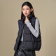 Tambor Down Jacket Vest Women's Stand Collar Loose Short Style Down Vest Jacket TD336006 Black 180