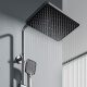 JOMOW Smart Shower Ducha Conjunto completo de Cobre Body Conjunto de temperatura Constante Pantalla digital con luz ambiental Ligas de piano domésticas N688 Leche blanca Pantalla digital digital caliente y caliente [botón de piano] Entrega al paquete doméstico Instalación del paquete