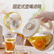 Bear small bubble health pot office kettle noise reduction anti-foam 1 liter mini glass flower teapot thermostatic kettle tea boiler tea kettle YSH-L10P1 1L