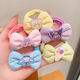 SAHANE Zuoyu bow hair tie, Melody children's hair tie, flower towel hair tie, girl's high elastic ponytail, children's bow, pudding dog 2 pieces