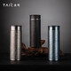 TAIC pure titanium thermos cup high-end titanium art titanium water cup light luxury gift box packaging gift giving Ice Lake Blue 400ml