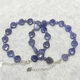 Shiyi natural tanzanite love bracelet for women, single circle, fashionable, fresh and simple, crystal heart-shaped bracelet jewelry, versatile 1#/7*8MM/love/single circle