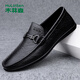MULINSEN Doudou shoes men's casual leather shoes soft sole men's business leather shoes slip-on shoes for men T8826