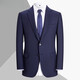 JIARMAY High Luxury High-end Suit Suit Men's Formal Wedding Banquet Business Double-breasted Silk Wool Suit Men's Royal Blue 165B