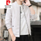 Pierre Cardin Spring y Autumn New American Baseball Traje de béisbol Color sólido Color Piloto Autumn Motorcycle Traje K12109 Negro M Sugerencia 95-100 Jin [Jin iguala 0.5 kg]