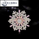 Chien French Snowflake Series Simple Versatile Brooch Temperament Jacket Pin Cardigan Button High-end Corsage Pink