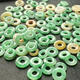 Yoshu burmese jade yang grün donut ohrringe ice yang grün
