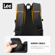 Lee trendy backpack male high school student school bag female casual backpack large capacity travel junior high school computer bag black