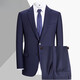 JIARMAY High Luxury High-end Suit Suit Men's Formal Wedding Banquet Business Double-breasted Silk Wool Suit Men's Royal Blue 165B