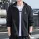 JEEP SPIRIT Jeep Jacket Men's Hooded Autumn and Winter Jacket Men's Casual Men's Tops Black XL